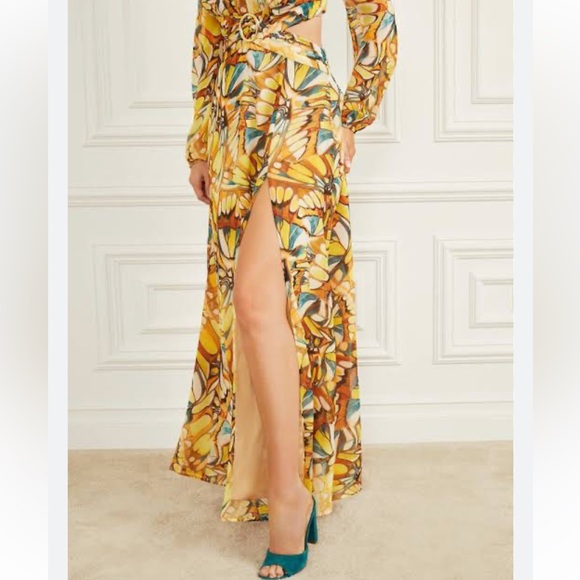 NWOT Guess by Marciano Golden Wing Maxi Dress - Picture 8 of 12